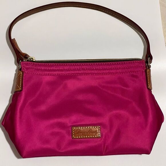 VINTAGE DOONEY & BOURKE DARK PINK Y2K PURSE / SHOULDER BAG - Picture 1 of 4